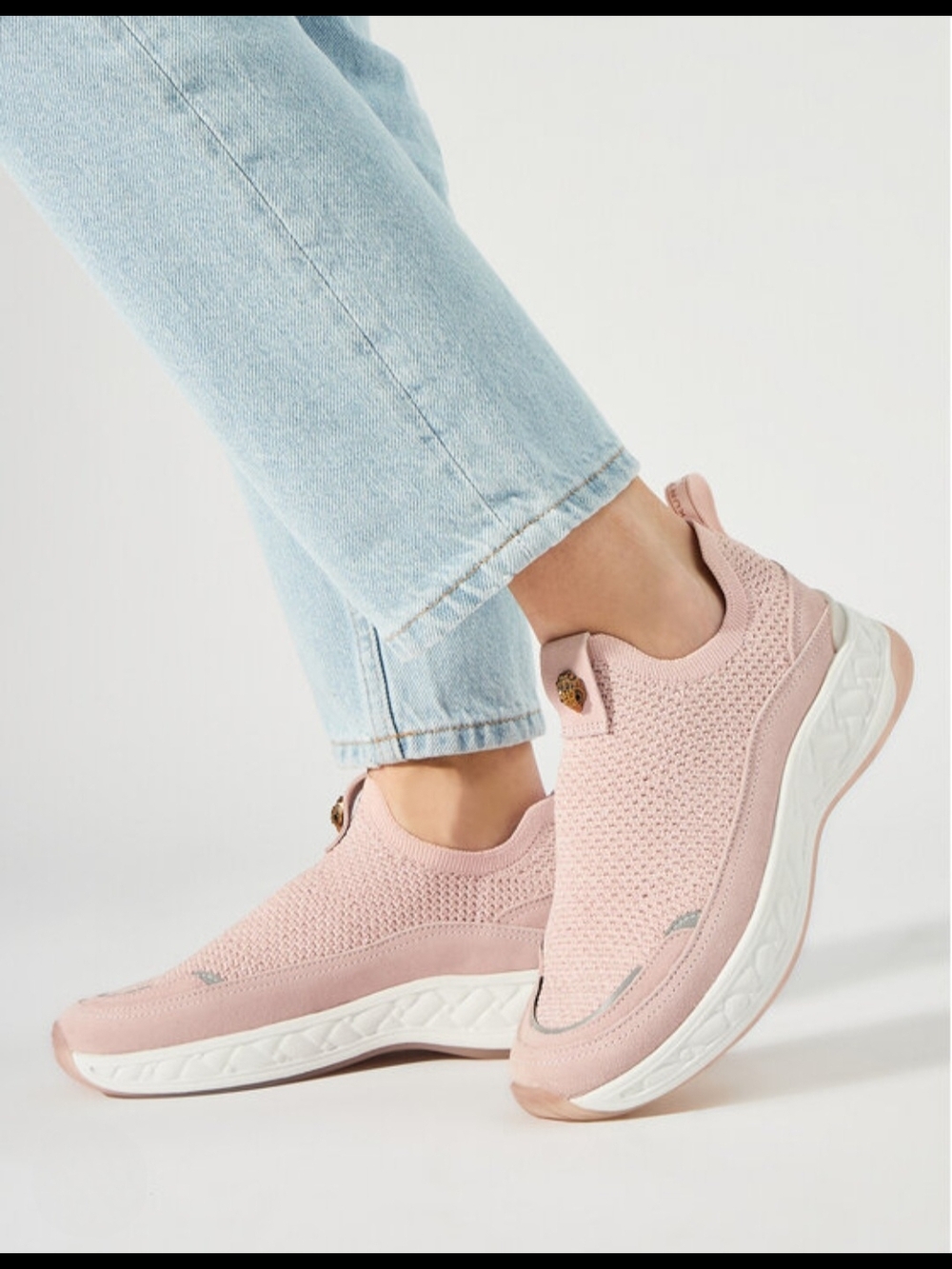 Kurt Geiger Kensington Slip On Pink Sneakers